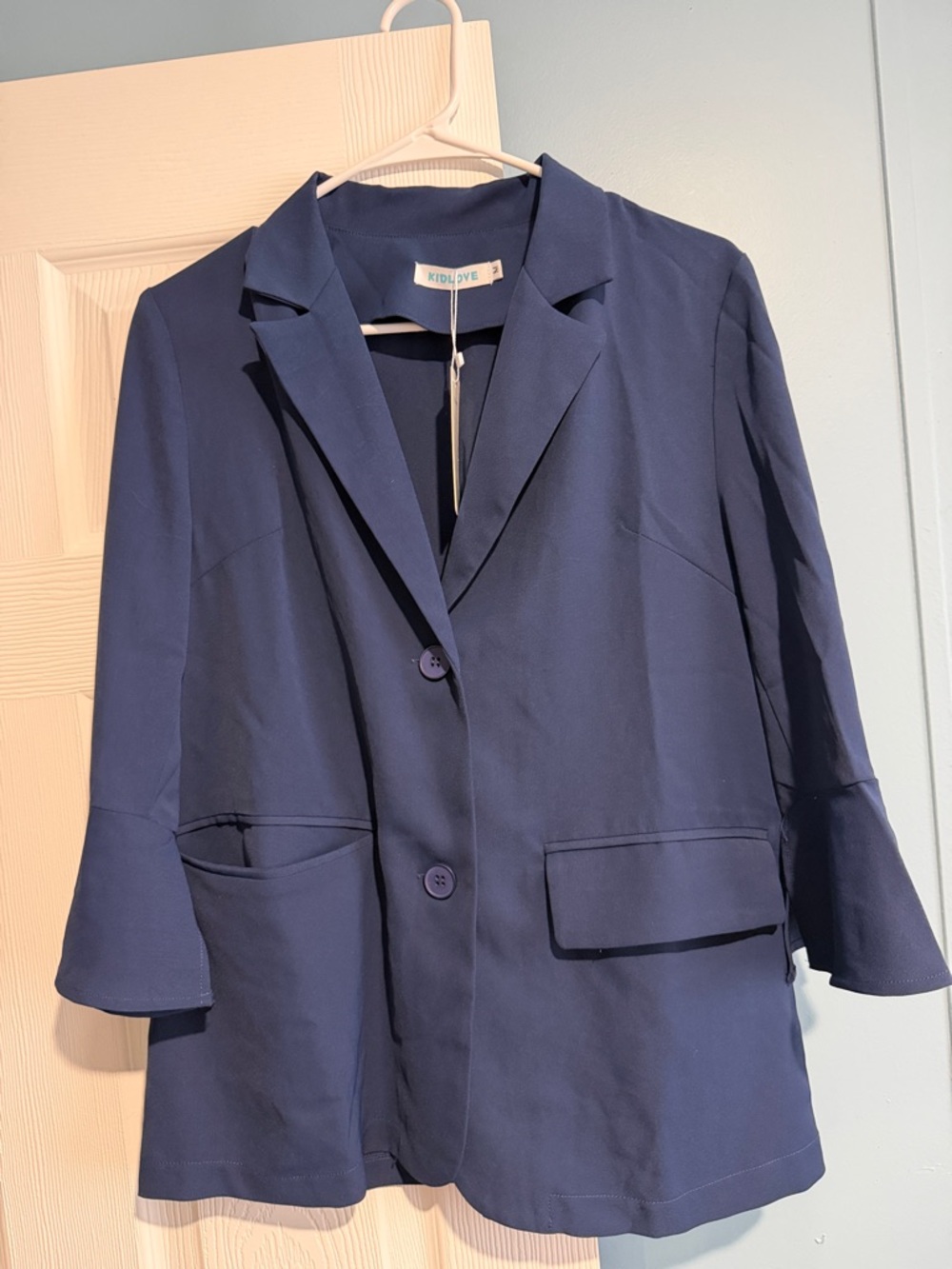 Women's Royal Blue Two-Button Blazer